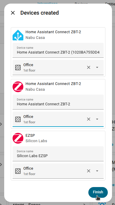 Assigning coordinator to area