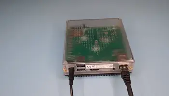 Clip showing the where to press the button on the device